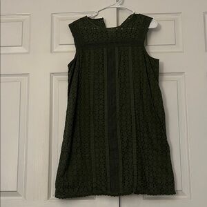 GAP Dark Green Lace Mini Dress